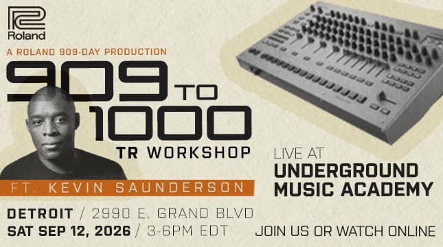TR Workshop: 909 to 1000 with Kevin Saunderson